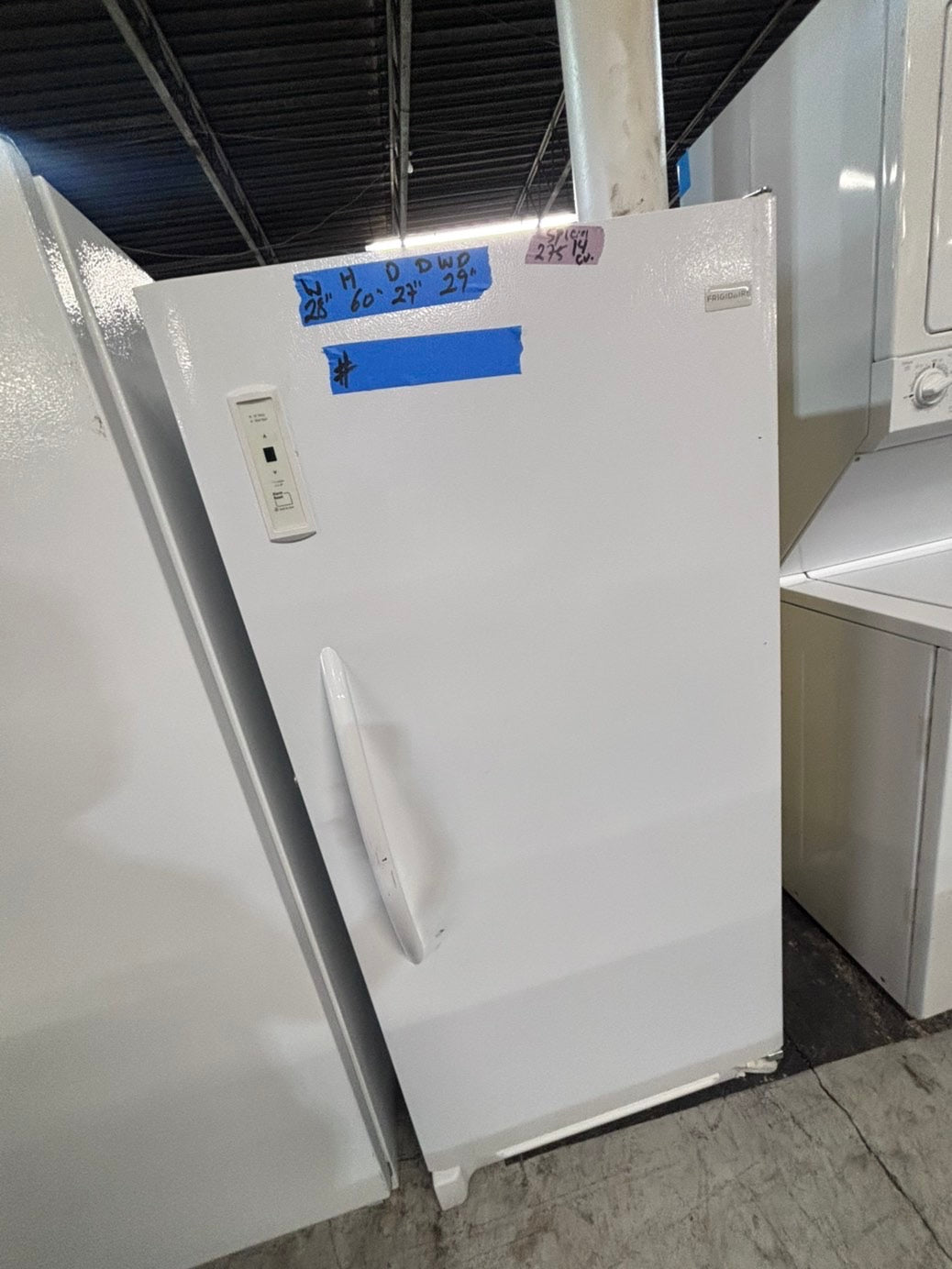 >>special 💥Frigidaire up-right freezer white 14.cu.ft Refurbished-used #FKU1114B