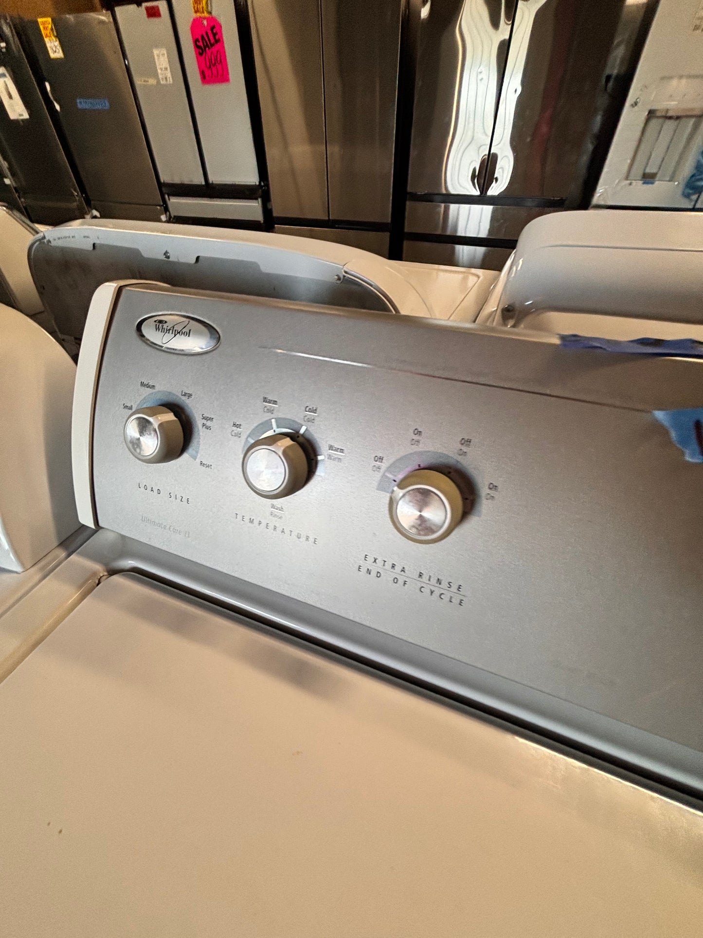 >Special 🎉🎈Whirlpool Top load washing machine w agitator 27" in good condition,used-Refurbished #WTX43B