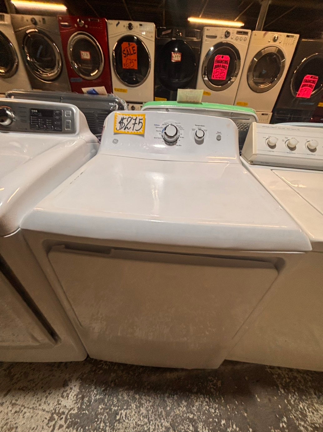 >*GE side x side extra large capacity electric 220v dryer   27” used -Refurbished #EDG95B