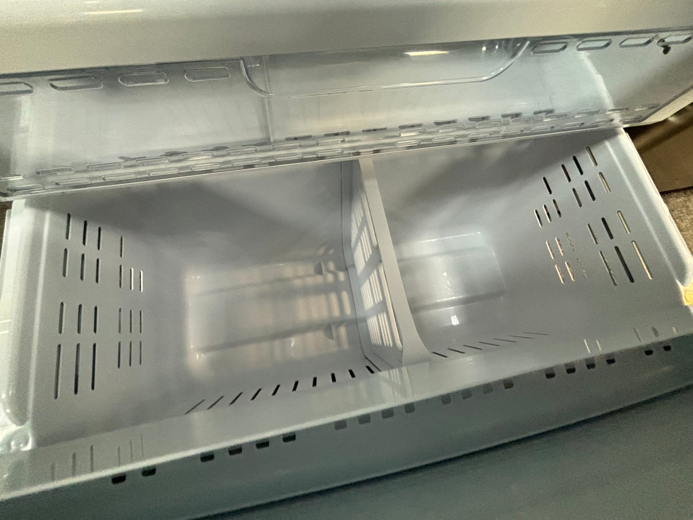 * Samsung French door Refrigerator stainless steel w/ ice water dispenser 36" counter-depth  #RF60CL