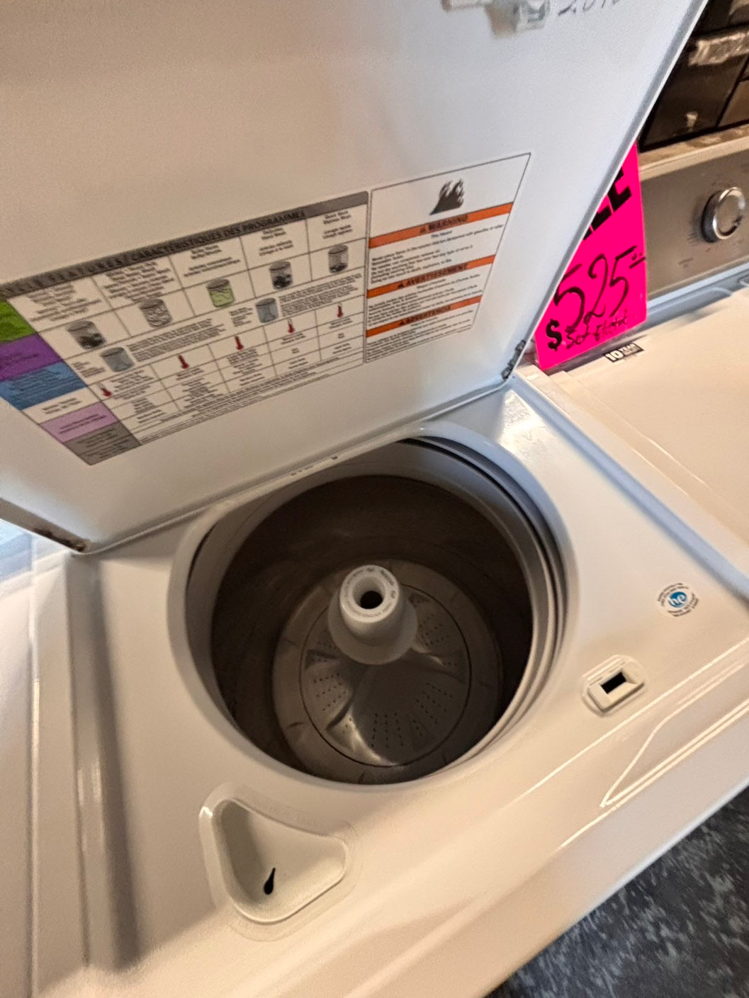 >maytag top load dryer side by side electric 220v large capacity & top load washing machine stainless steel drum with agitator used-Refurbished
#ASD56GBSET