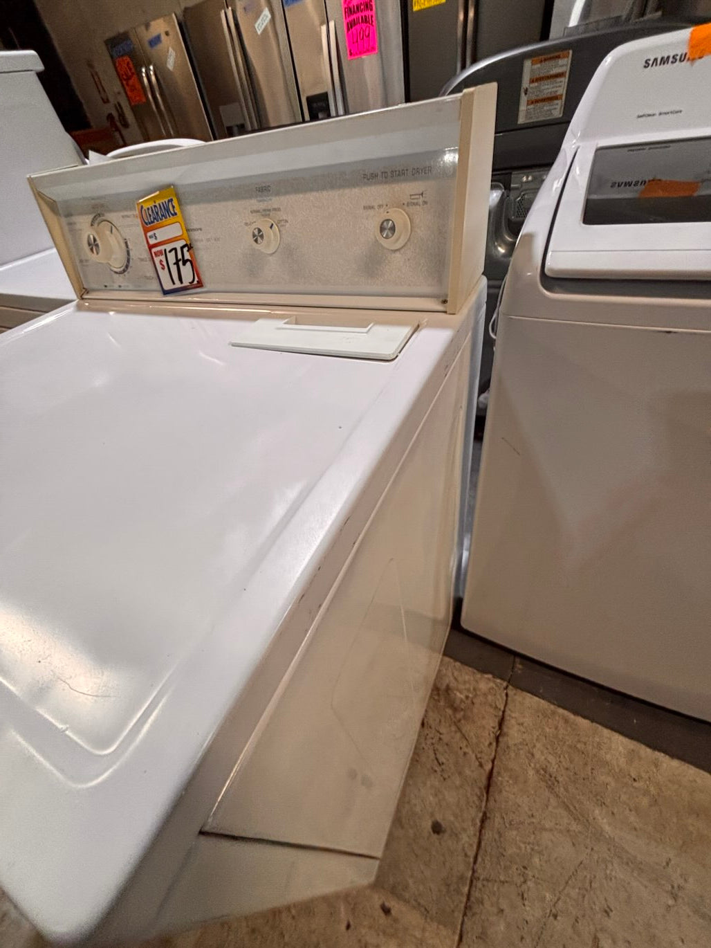 }SALE🎈Kenmore  29” extra large capacity side x side large capacity electric 220v dryer  in white 29”Refurbished #KDEX81B