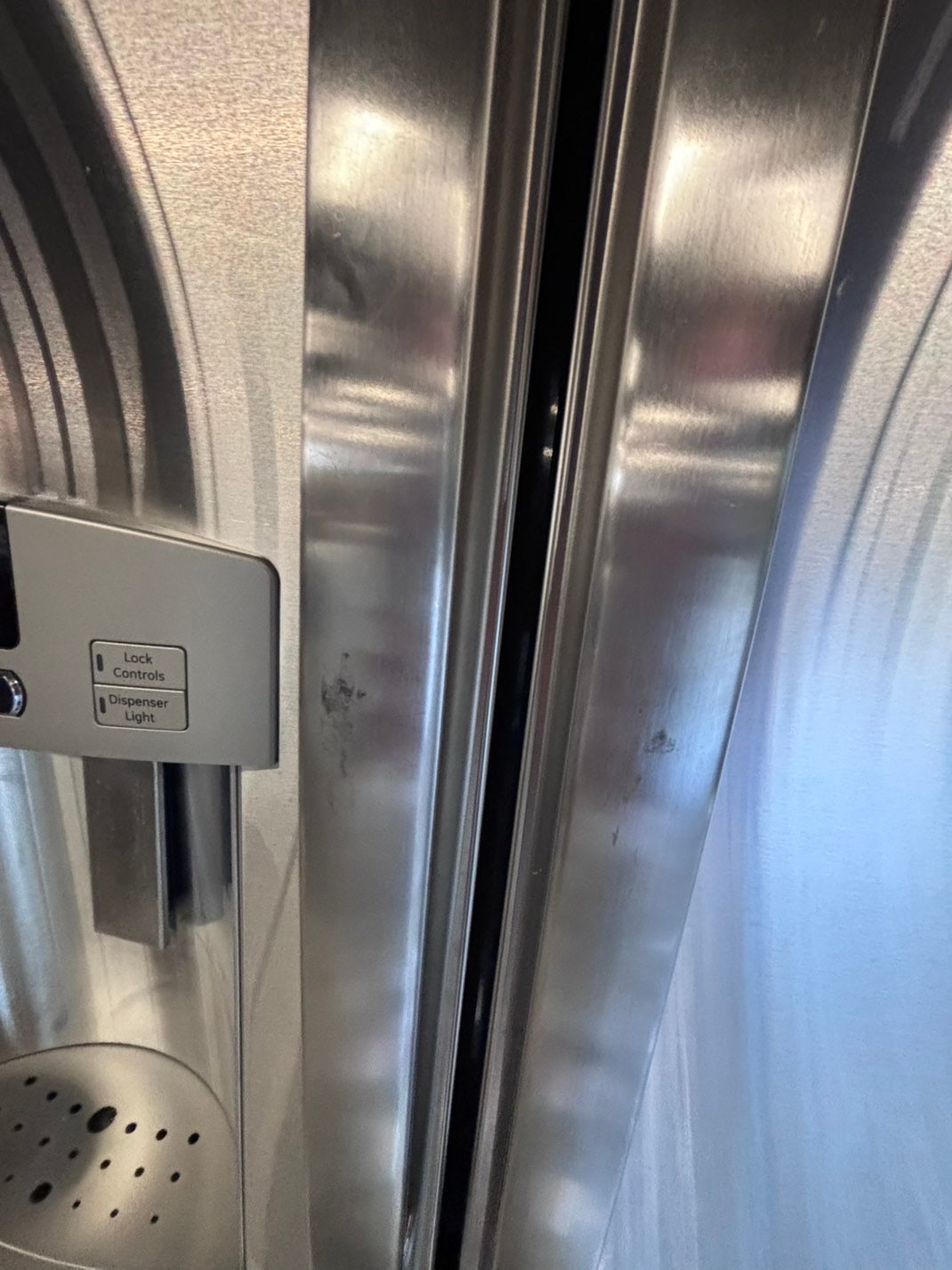 >GE 36” French Door Refrigerator Super-Capacity with ice maker & water dispenser ,used-refurbished #GE50PSB