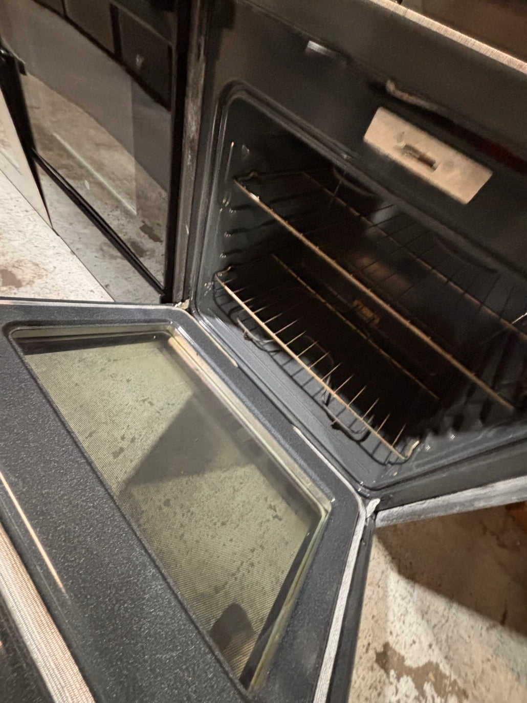}} special🔥GE  electric 220v glass top range bake Broil roast self clean oven slate-color working 💯  with warranty ! 30" used-Refurbished #GTA1S1B