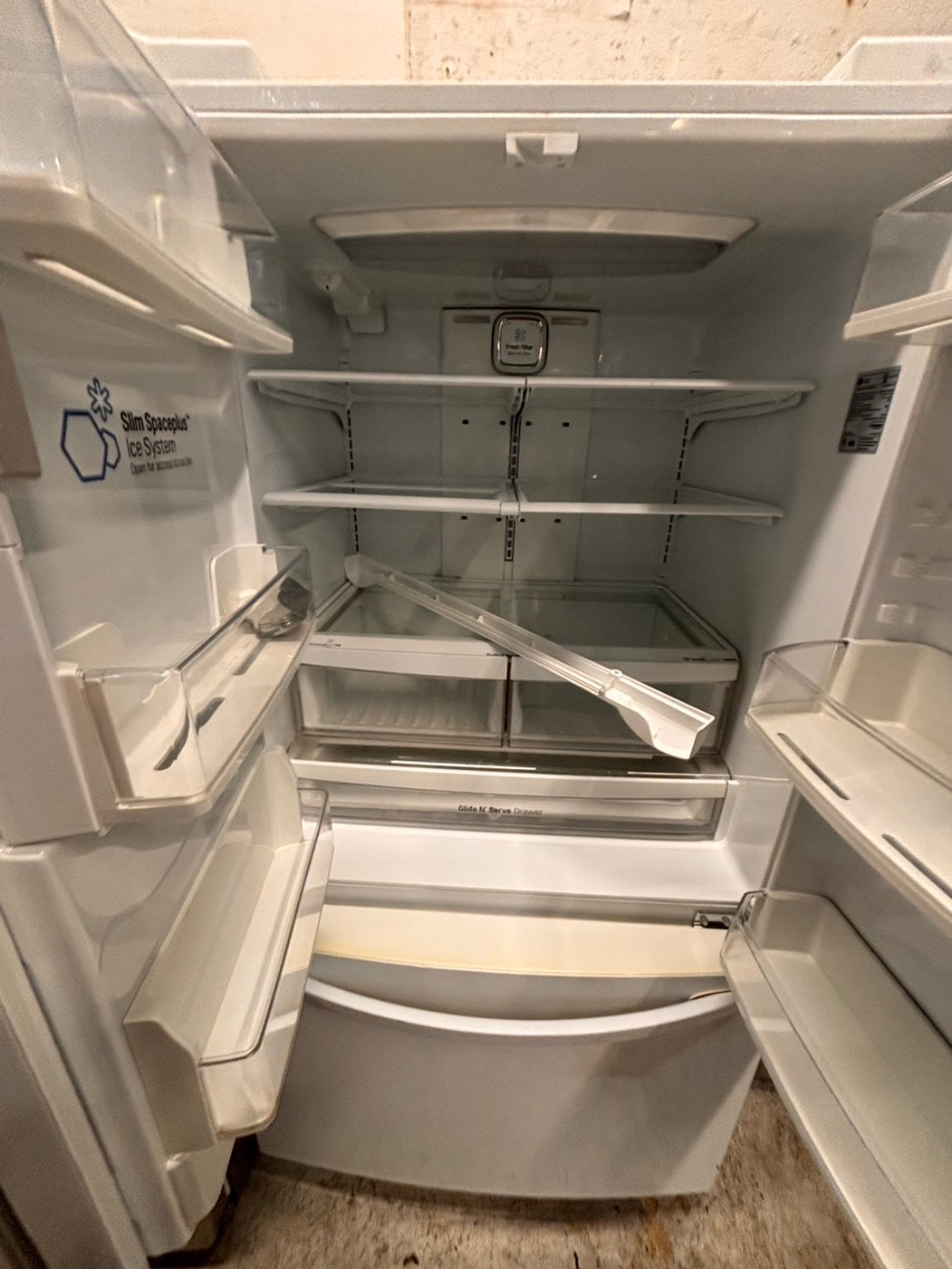 >* special🔥used-Refurbished LG 36”w x69h x 29 depth refrigerator stainless steel w/ice & water dispenser 36 “ #LGDS73B
