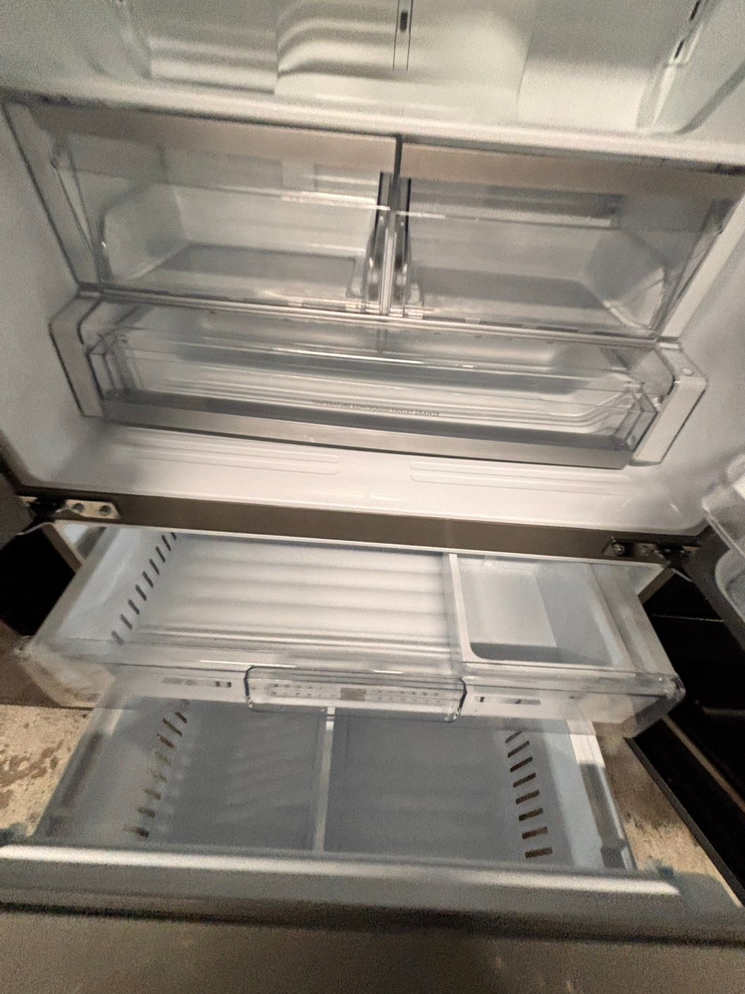 >special combo 2pc. Kenmore French door Refrigerator 36” stainless steel with water dispenser & ice maker & electric stove 5 burners & both same brand #RFXV421B