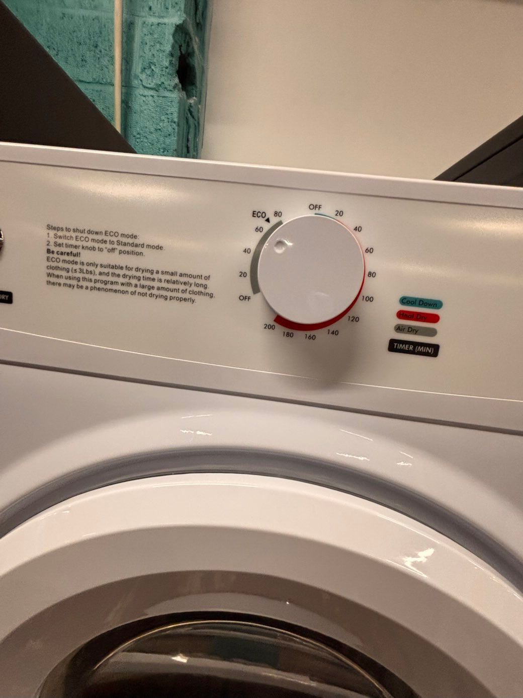 }} 24” Open Box 📦  110V regular 🔌  electric dryer in white color  with warranty , #G110GAB