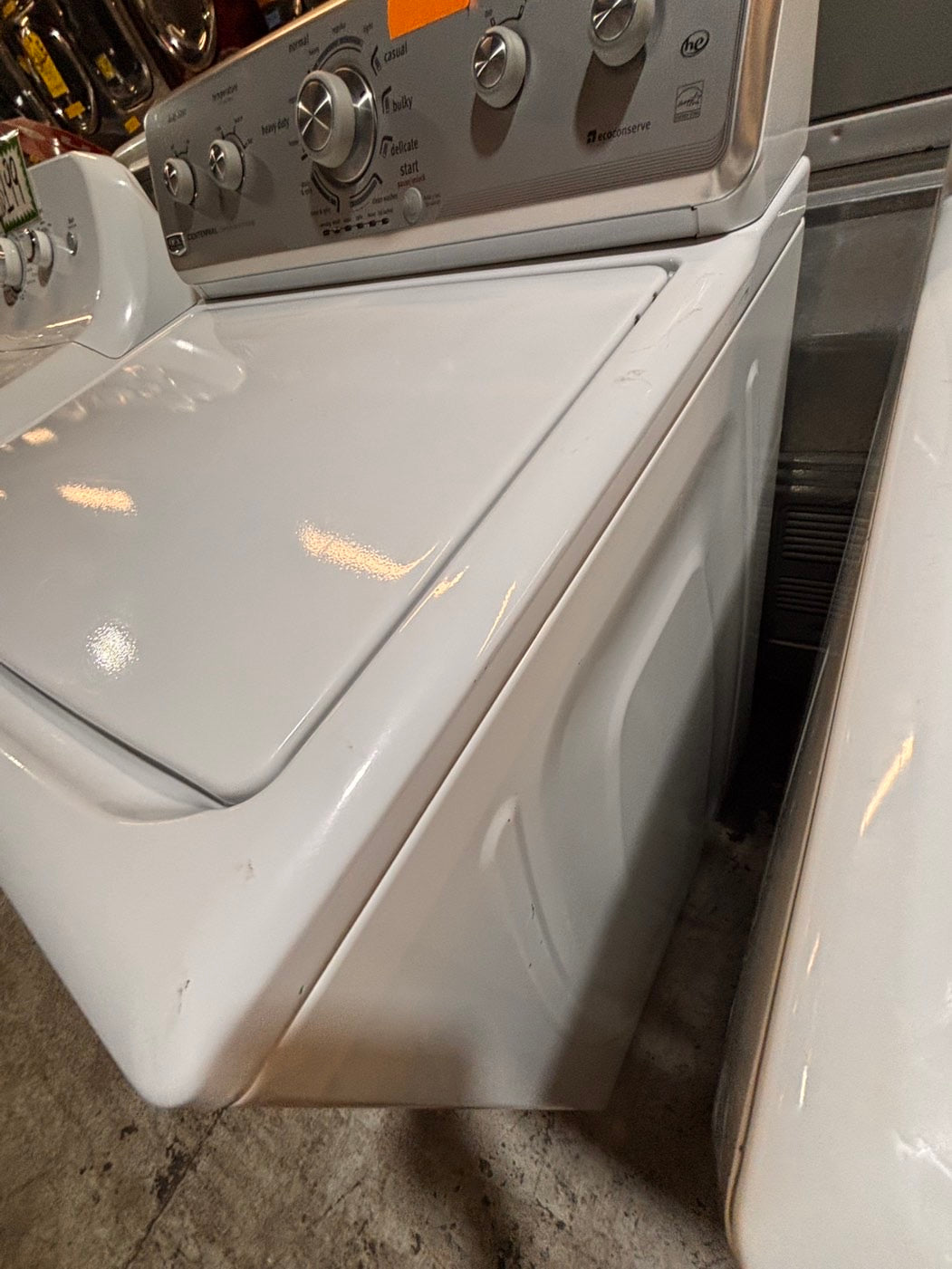 >*sale🎈maytag heavy duty Top load washing machine w out agitator 27" in good condition,used-Refurbished #TWMAW6B