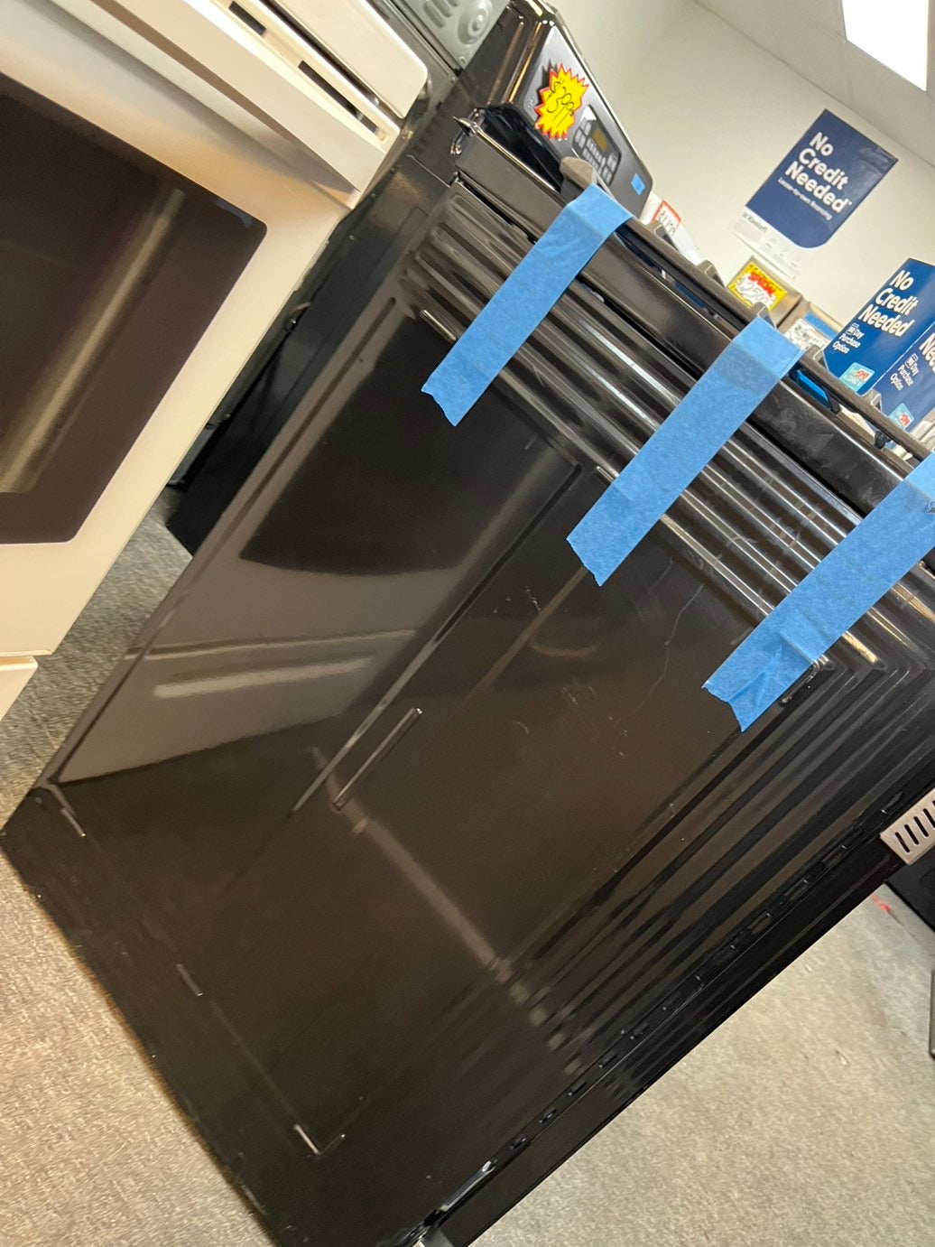 =Samsung 30”  Gas range 5 burner slide in convection bake roast broil self clean used Refurbished" item #GRSMA34L