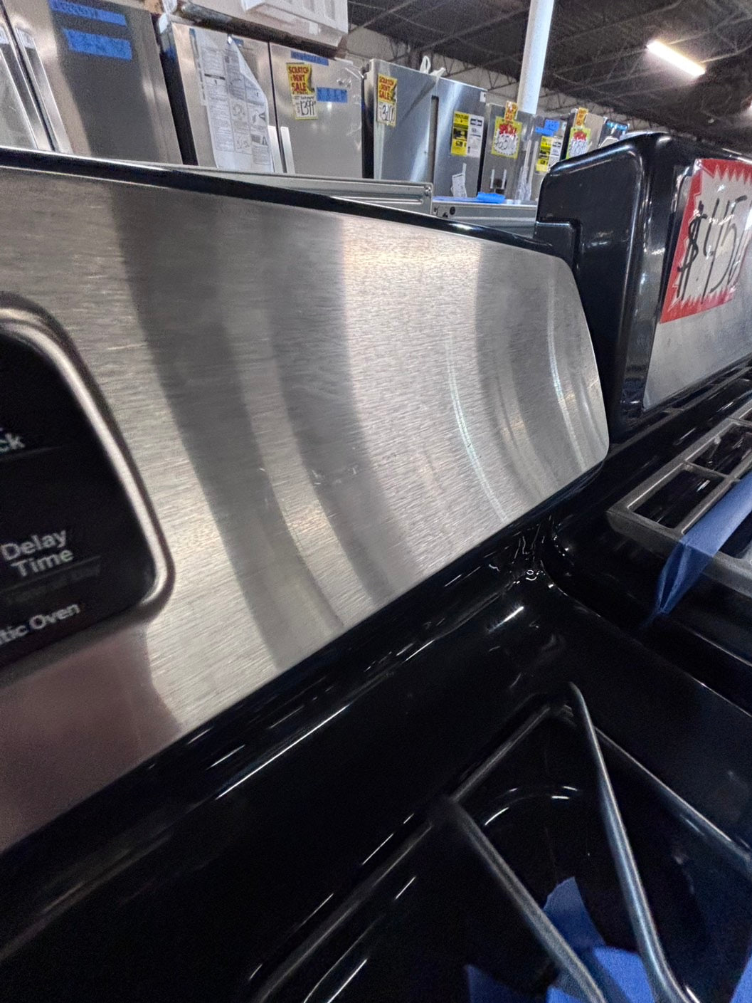 >*GE range 4 burner bake ,broil Hi/Lo self clean in stainless steel used-Refurbished 30” #GSG10SB