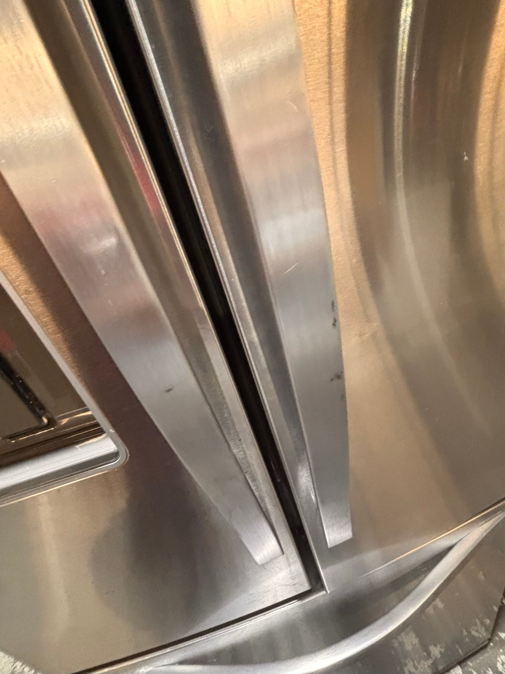 }}Whirlpool30”x67.1/2h French Door freezer fridge black stainless steel with Iced & water 💦 dispenser  used refurbished #FDW309HB
