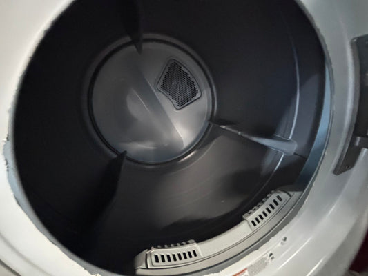 >*LG sensor Dry front load stackable electric 220v dryer in white  color used-refurbished 27" #DSTR5NB