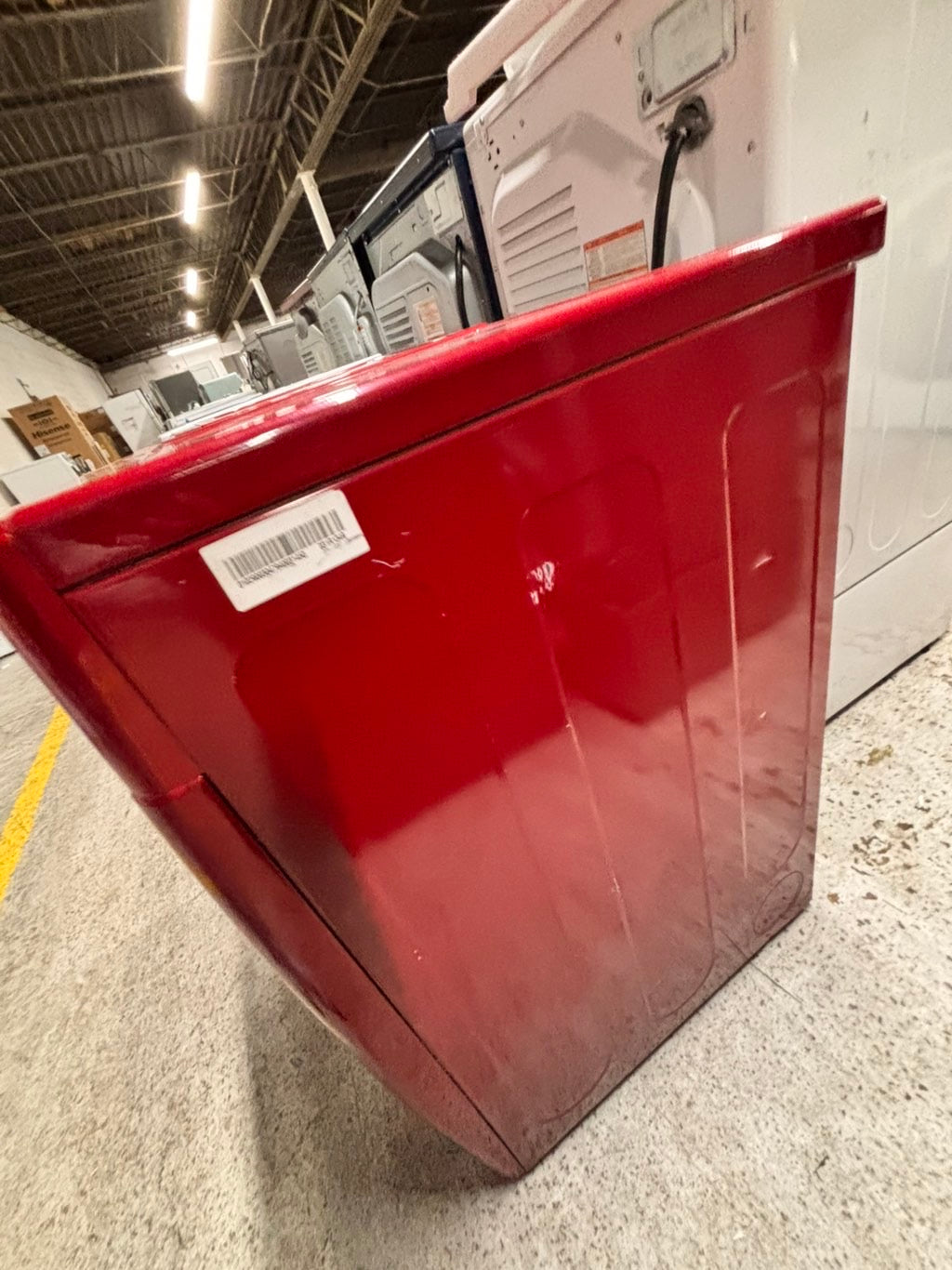 >special🔥LG sensor Dry front load stackable electric 220v dryer in red 27" #EDLAQ4B