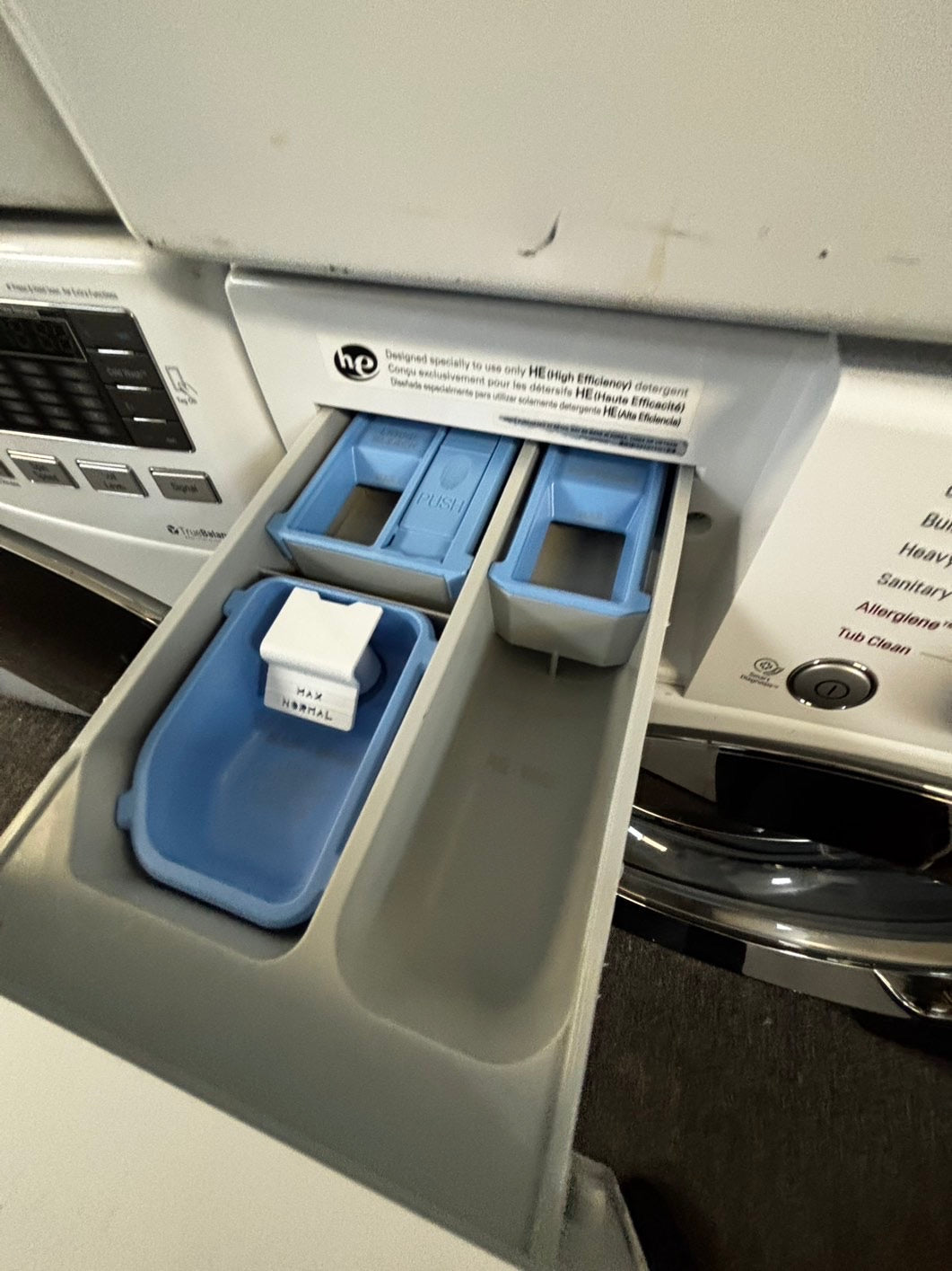 -📢black Friday sale 🦃 LG front load steam washer 4.5cu.ft large capacity stainless steel drum used-refurbished #FW4556L