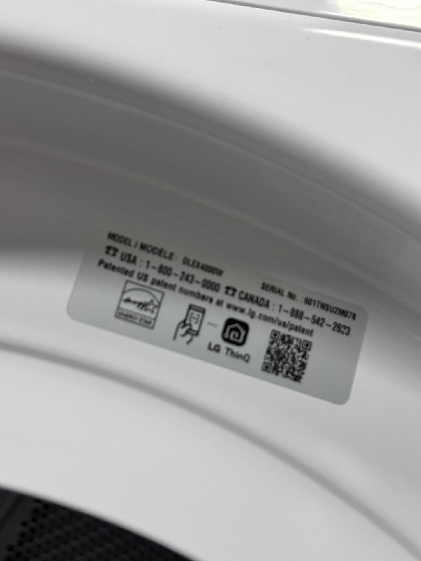 >>Open Box 📦 Scratch & Dent 4.5 cu. ft. Ultra Large Capacity Front Load Washer - White
 & 7.4 cu. ft. Large Capacity Front Load Electric Dryer - White Set / stock number #WD787CB