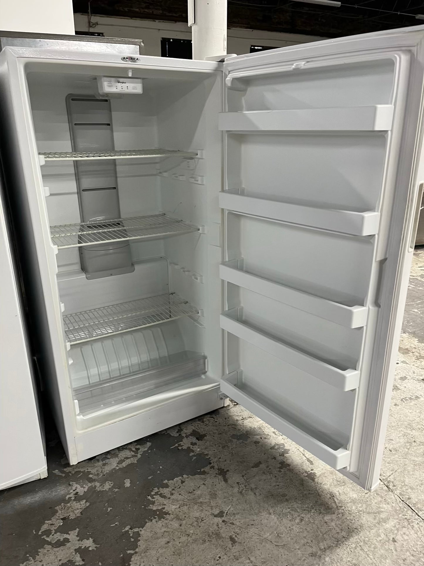 - Whirlpool Upright Freezer in white 30" 16 cubic feet Item #FZ754B