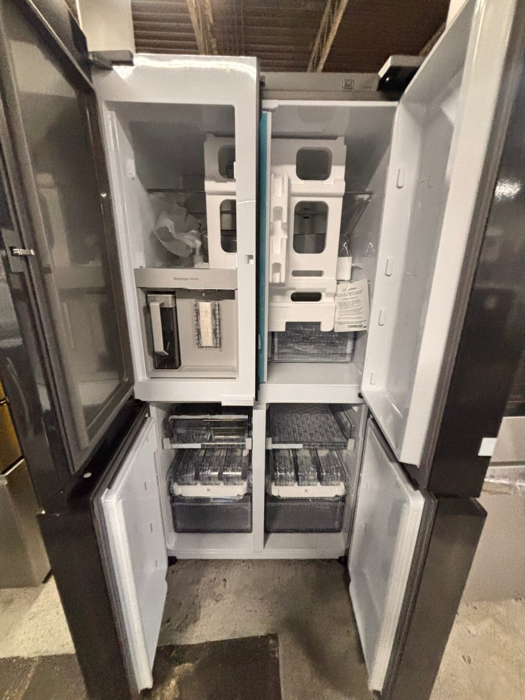 > New open box Samsung family hub 4-doors 📦 Refrigerator with ice maker & water dispenser - Stainless Steel #RZ29DFB
