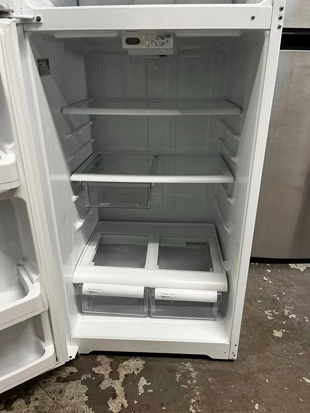 🎄Holiday Sale 🎁 GE top freezer refrigerator in white used refurbished 28” #RF39468B
