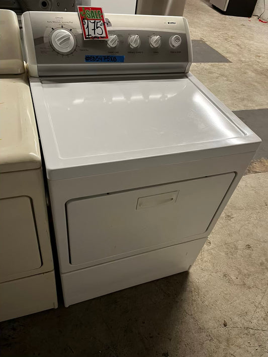 🎄Holiday Sale 🎁 Kenmore  side x side large capacity electric 220v dryer  in white 27” Refurbished #ED5475XB
