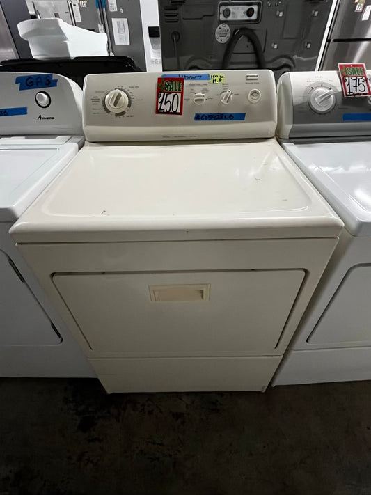 🎄Holiday Sale 🎁 Kenmore  side x side large capacity electric 220v dryer  in off white 27” Refurbished #ED5428NB