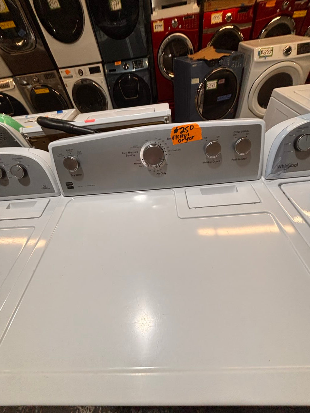 }Kenmore  29” extra large capacity side x side large capacity electric 220v dryer  in white 29”Refurbished #KEDK11B