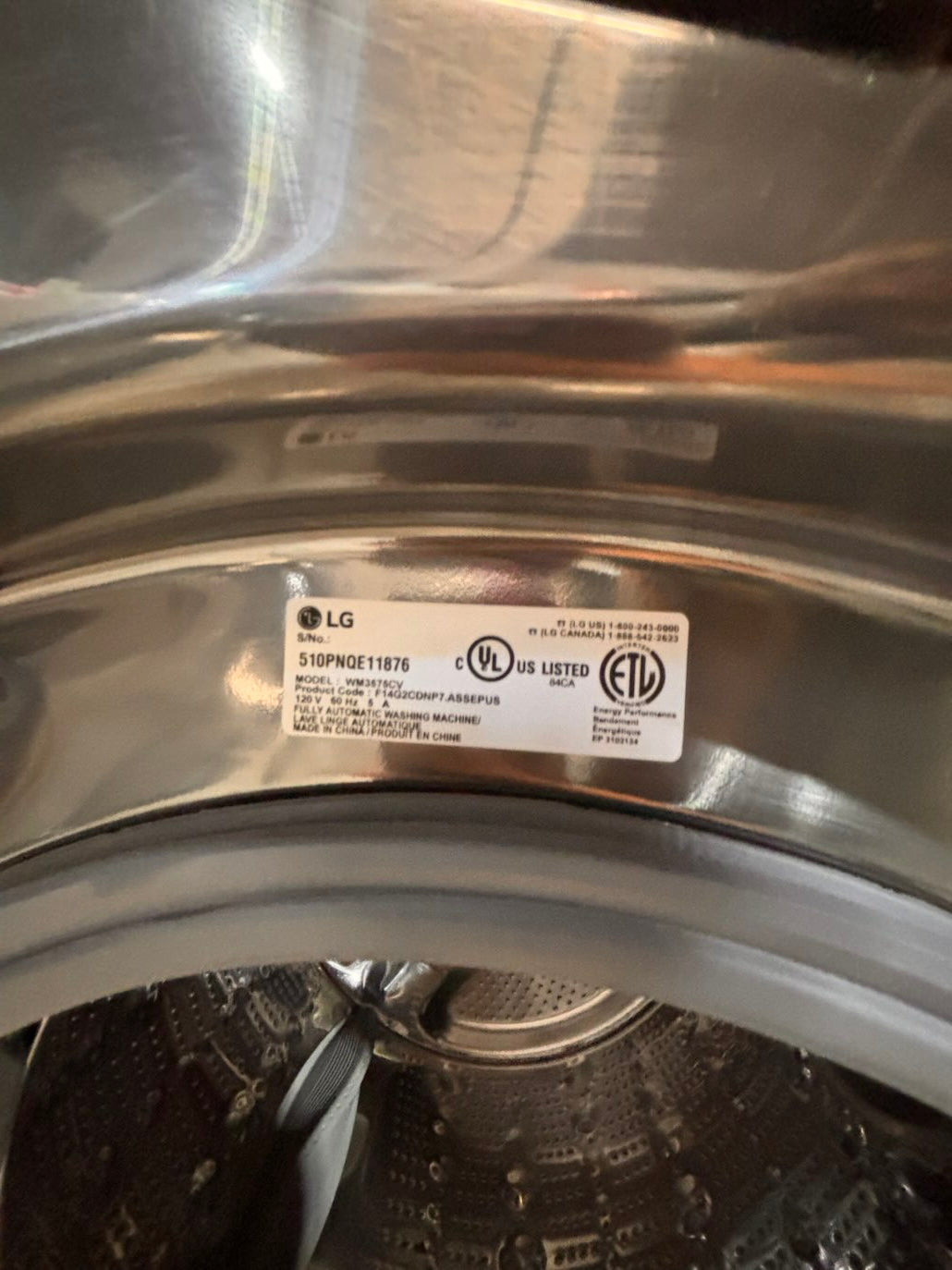 }}LG GAS  washer large capacity& dryer steam set front load stackable or side by side gray-silver 27” working 💯 with warranty !   used-Refurbished #LGSG3SET