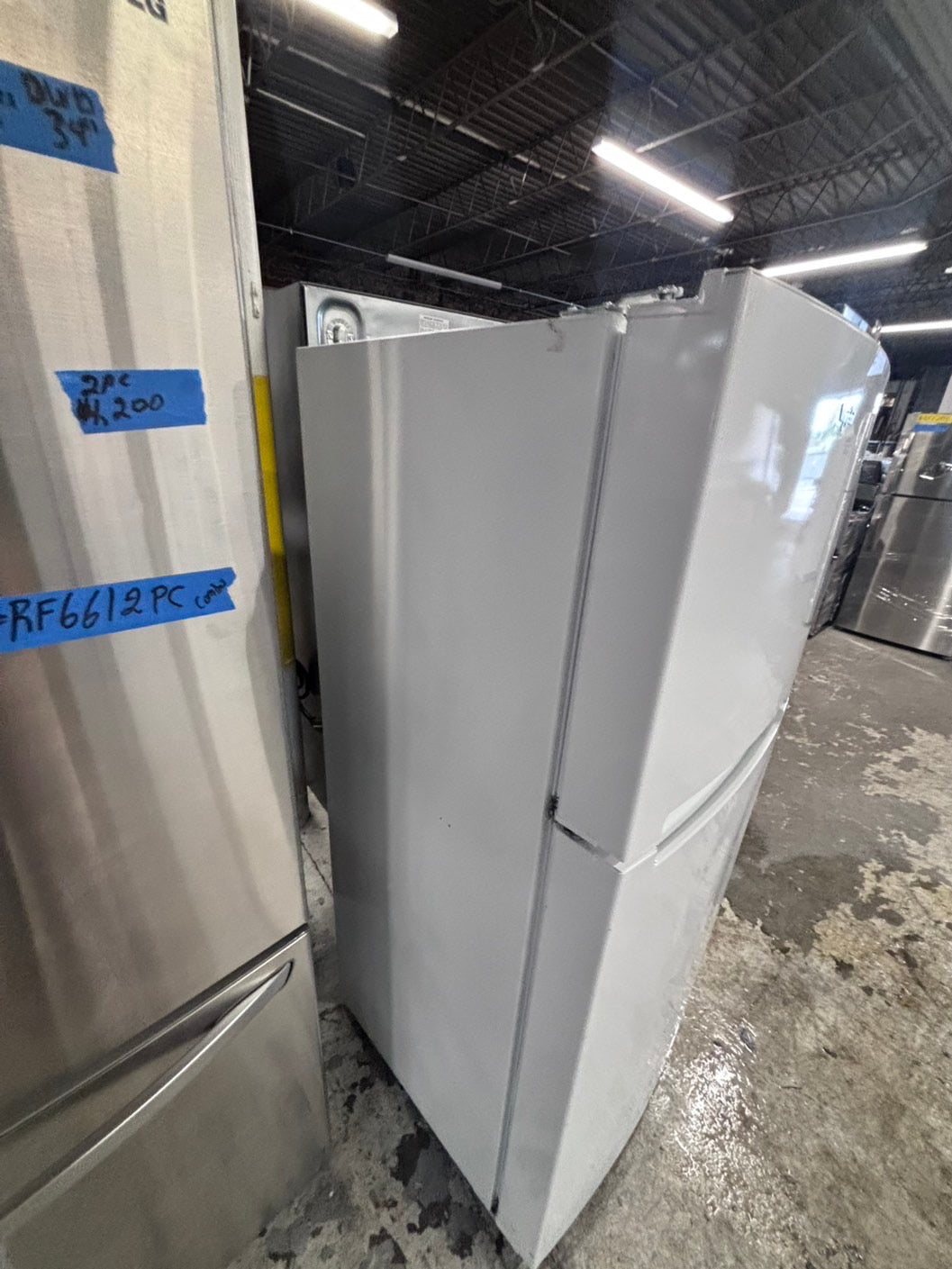 >*whirlpool   top freezer refrigerator stainless steel 24" refurbished #RF755BB