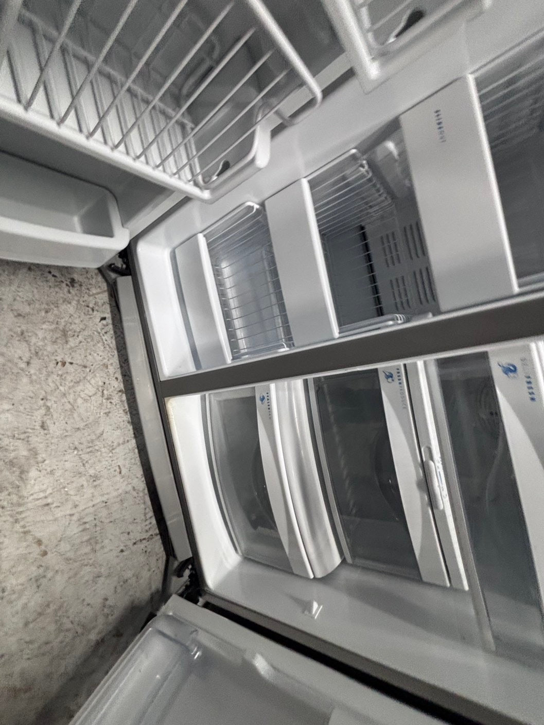 >*36” GE counter depth side by side door fridge  stainless steel w/ice water dispenser 36” #GE24AAB