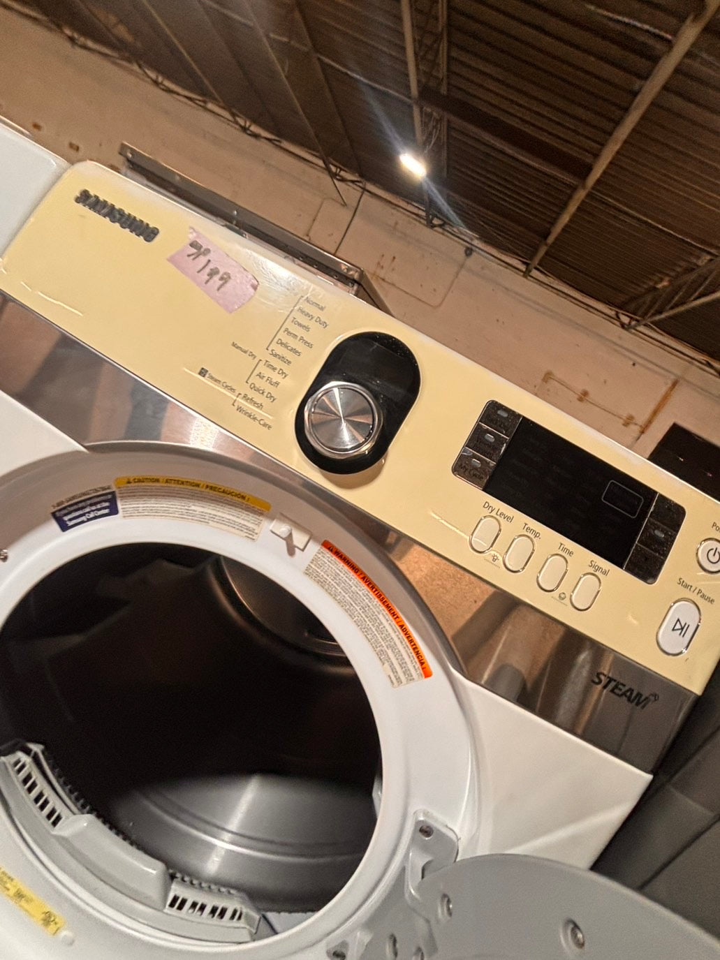 >*special 🔥Sale🔥Samsung sensor Dry front load stackable electric 220v dryer in white color used-refurbished 27" #SDF816B