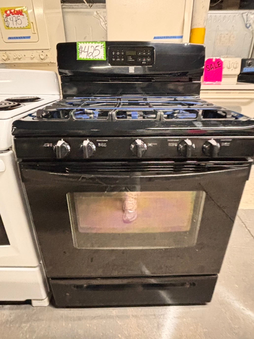 >special🎈kenmore  Gas range 5 burner convection oven bake broil self clean in  used-Refurbished 30” #GRF119B