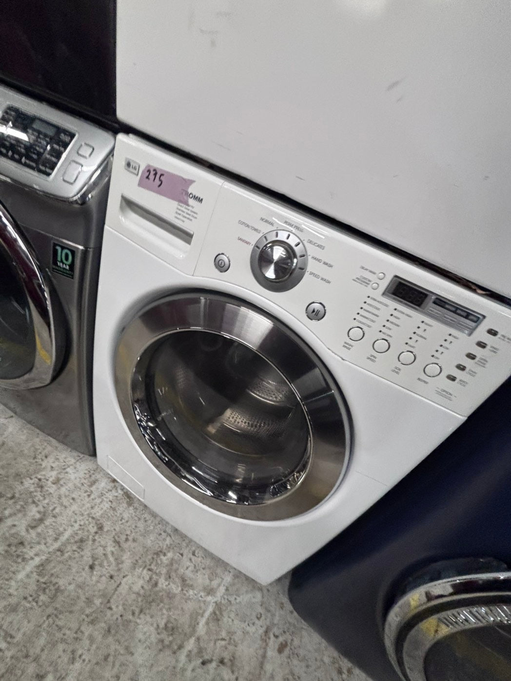 >*LG washer & dryer set electric 220v front load stackable or side by side - sensor dry in white #WDAZ6BSET