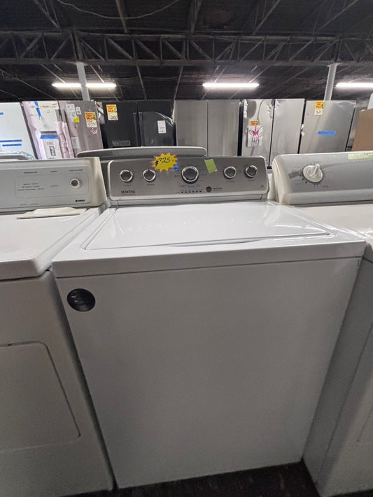 >maytag Top load washing machine w agitator 27" used-Refurbished #WP55B