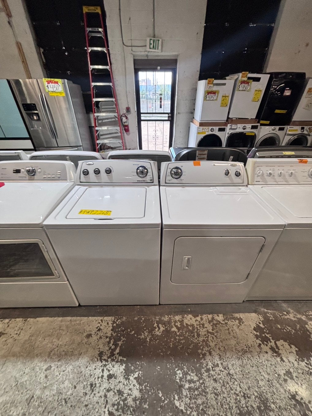 } whirlpool top load washer  & electric dryer 220v  set top load side by side #WST78TB