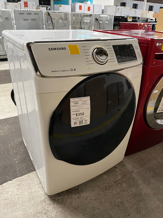 Samsung front load stackable electric 220v dryer in white 27" #ED40YB-TR
