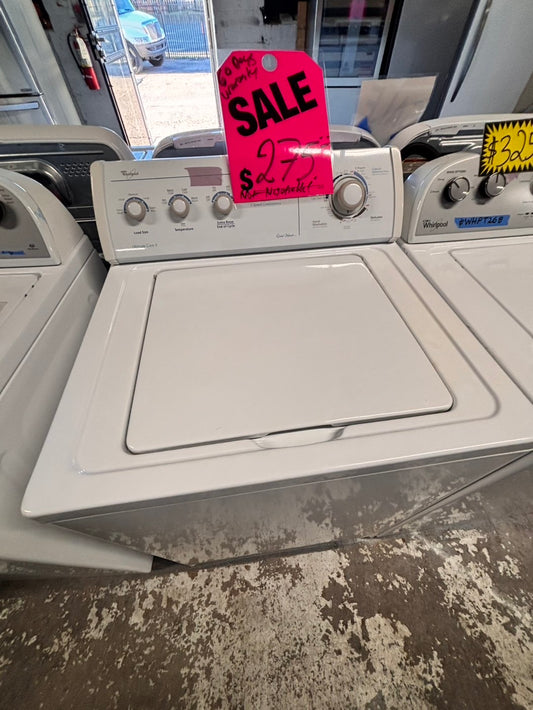 >Whirlpool Top load washing machine w agitator 27" used-Refurbished #WFB23B