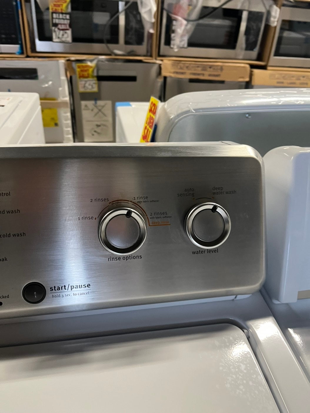 🎁Maytag 4.5 cu. ft. High-Efficiency Top load washing machine white w agitator  Stainless steel Drum 27" Refurbished-used #WMAG10B