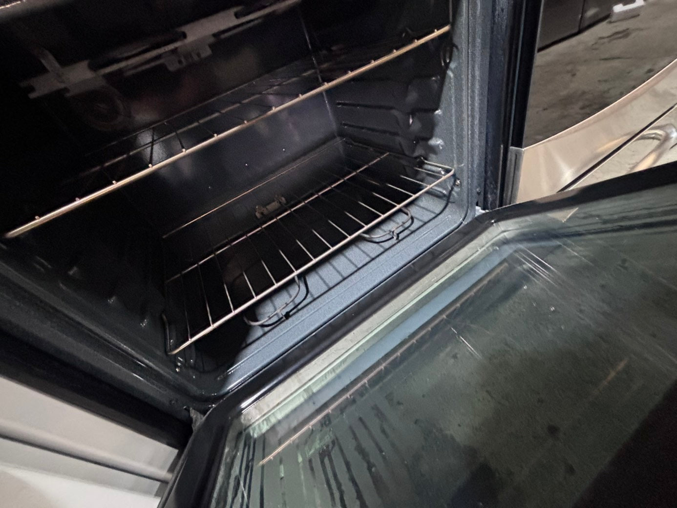 >*GE electric 220v glass top range bake Broil roast self clean stainless steel 30" Refurbished #ESG131B