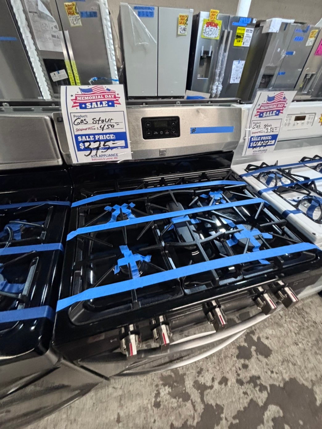 >>special🔥kenmore Gas range 5 burner  bake ,broil Hi/Lo self clean in stainless steel used-Refurbished 30” #KGZ5SB