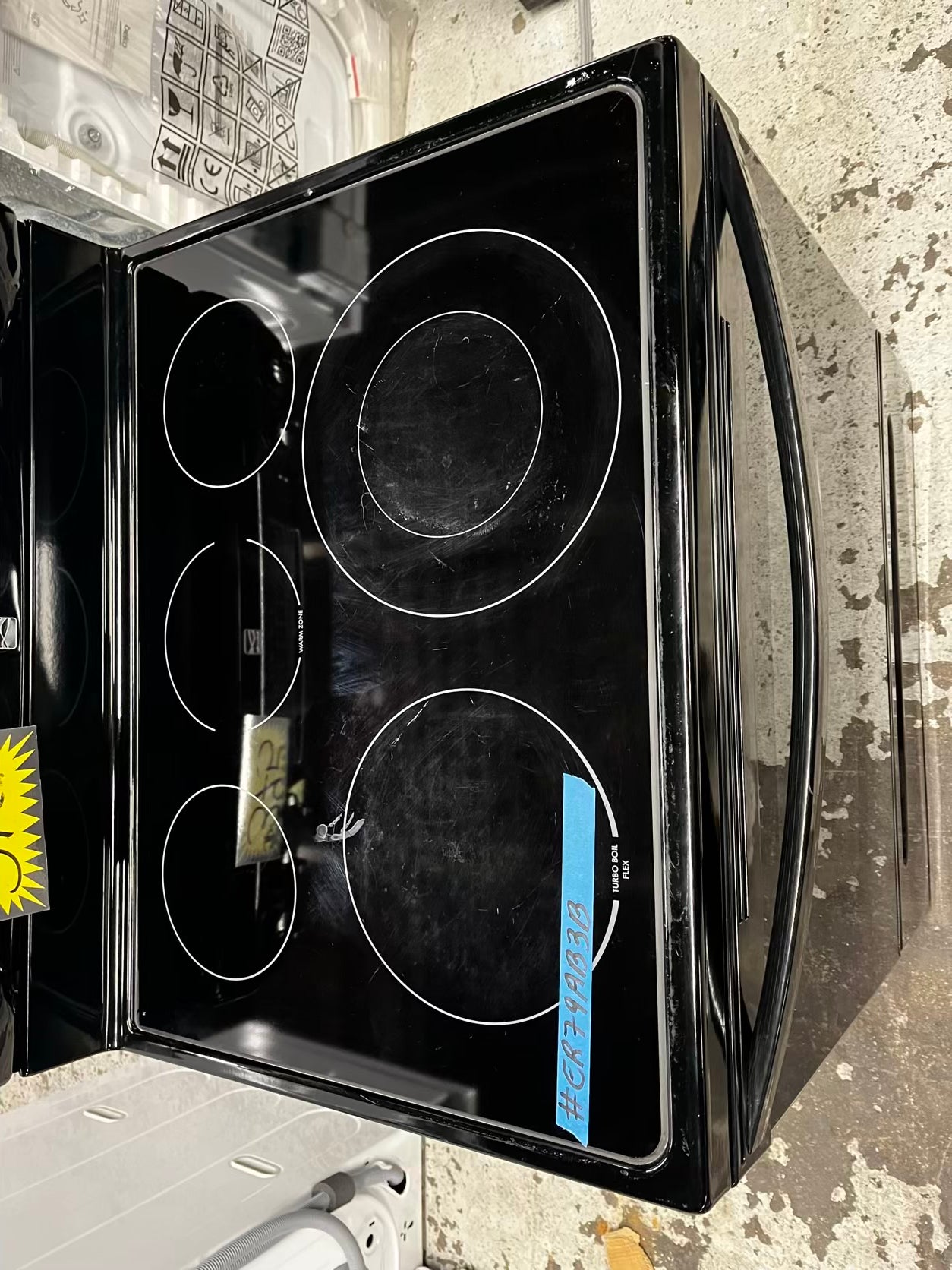 🎁Holiday Sale 🎄 Kenmore electric 220v glass top range 5 burner Refurbished convection bake Broil self clean black 30" #ER79AB3B