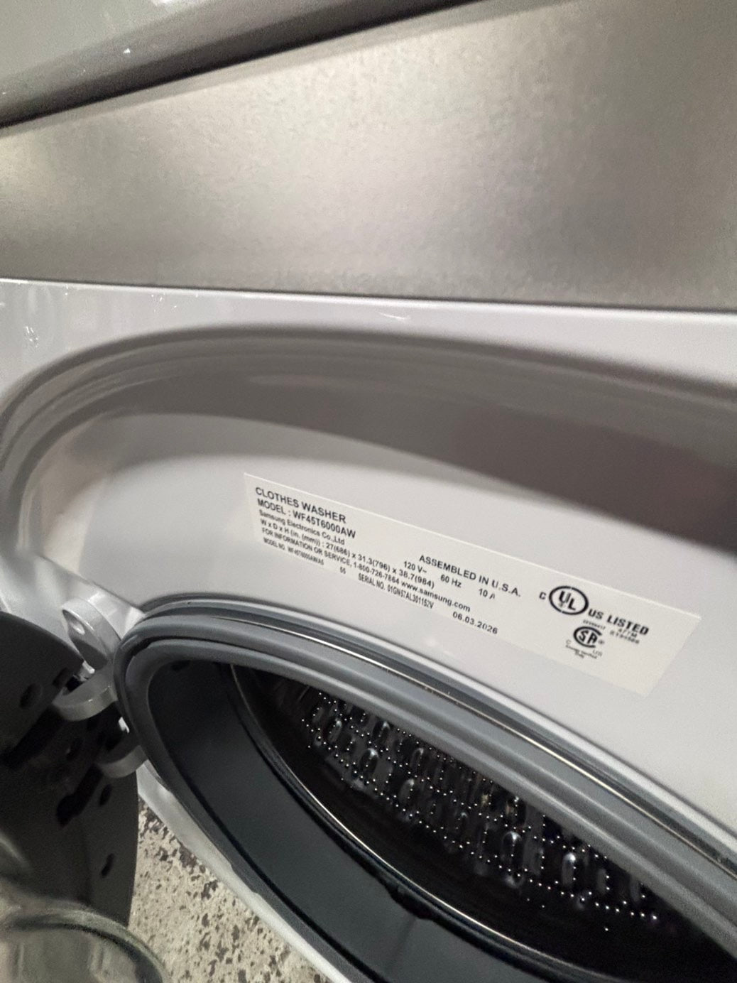 >>Open Box 📦 Scratch & Dent Samsung white front load washer & dryer electric set side by side or stackable #NSSWD13B