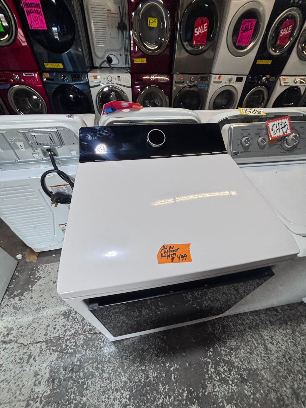 } LG top load side x side extra large capacity electric 220v dryer   27” used like new -Refurbished working 💯  with warranty #EDLG05B