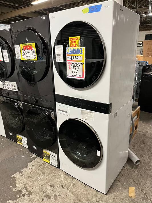 Open box 📦 | Scratch & Dent LG ThinQ WashTower Single Unit Front Load Washer 4.5 Cubic Feet AND Gas Dryer 7.4 Cubic Feet 27" in #WD629JB