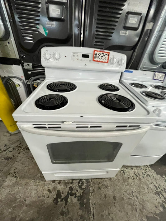 🎁🎄Holiday Sale‼️ white electric coil top electric range coil 220v 4 burner Refurbished in bake Broil self clean 30" #ERCl10B