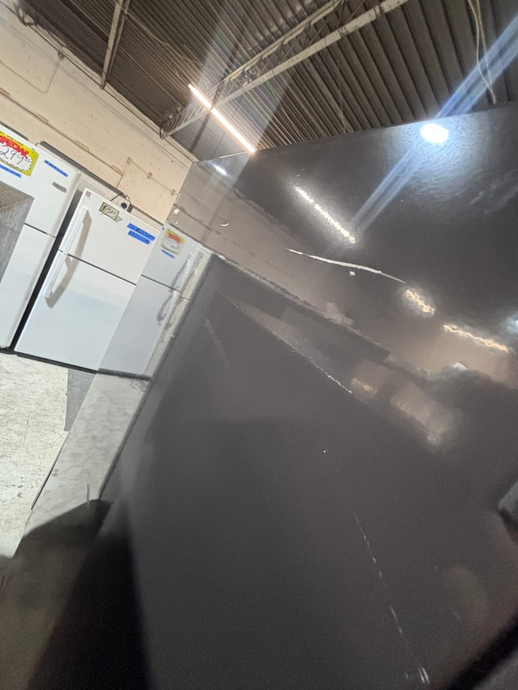 >>used- refurbished kenmore stacked laundry center Electric 220v washer & dryer unit in gray  27" #LWK17DB