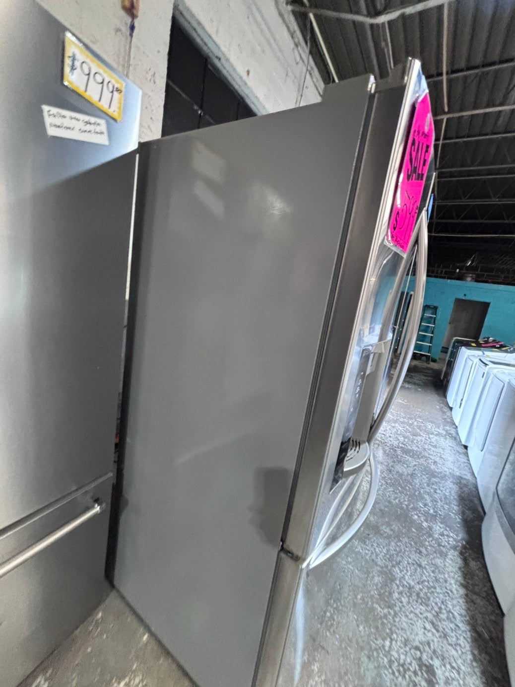 >* special 🔥used-Refurbished LG 36”w x69h x 29 depth refrigerator stainless steel w/ice & water dispenser 36 “ #LGDS73B
