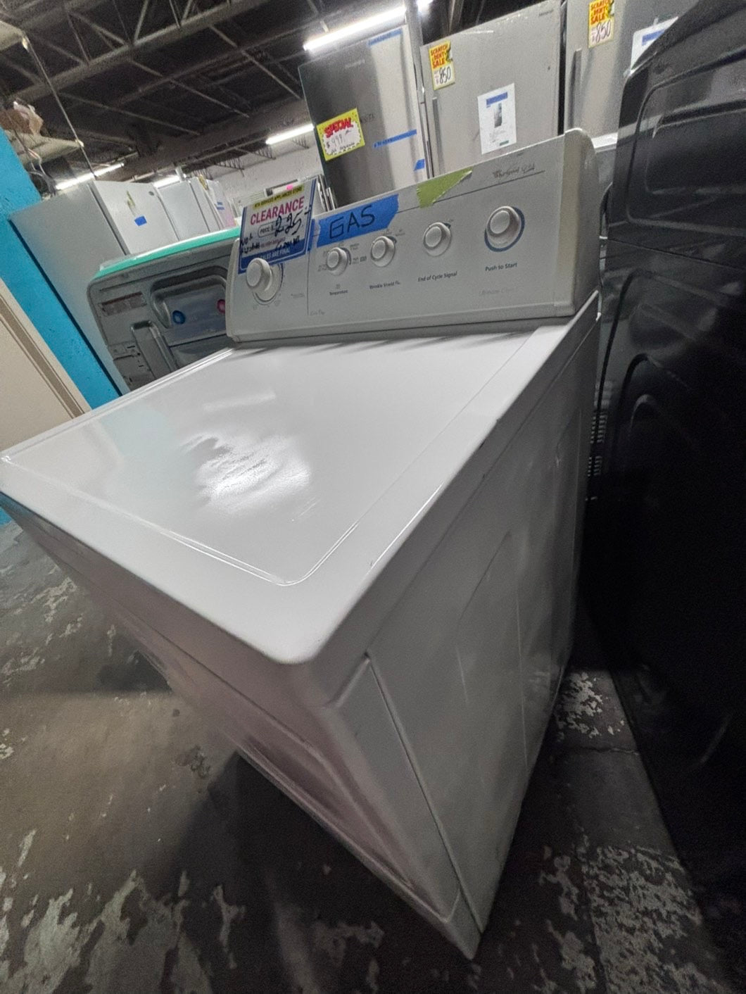 >on sale 💥Whirlpool gas top load regular dryer side x side large capacity #GDG34JB