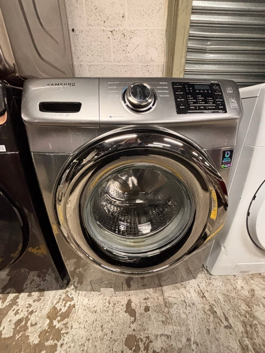 >💥Samsung silver  washer 4.5cu. ft. Large capacity, 27” stackable or side by side  used-refurbished         #SSD5GAB