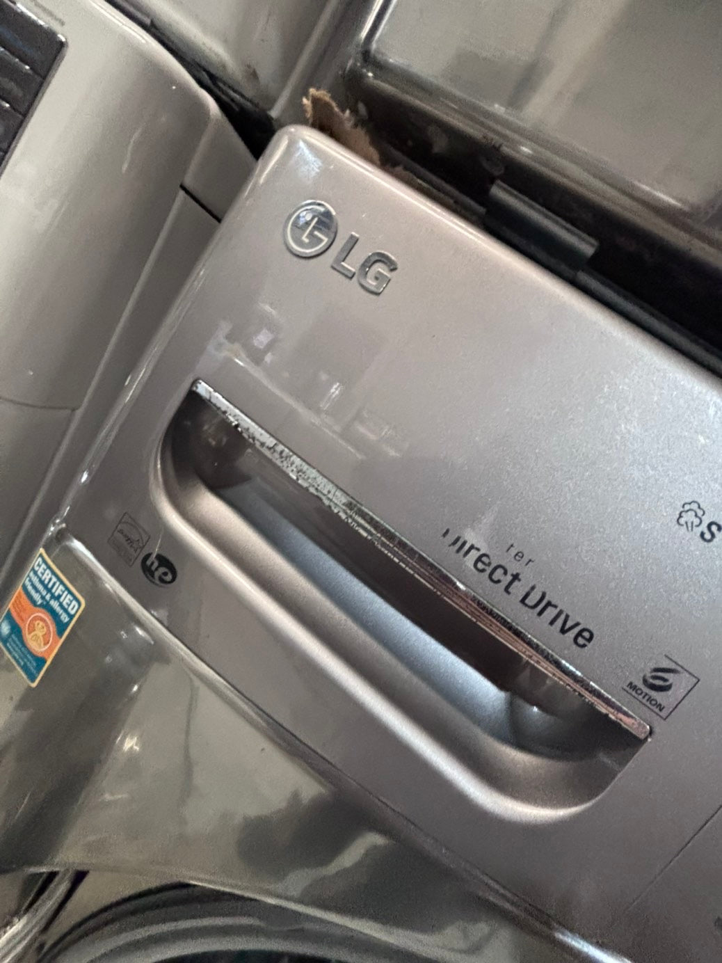 >*early July 4th special 🇺🇸LG washer & dryer set electric 220v front load stackable or side by side - sensor dry in gray  #WEDS22BSET
