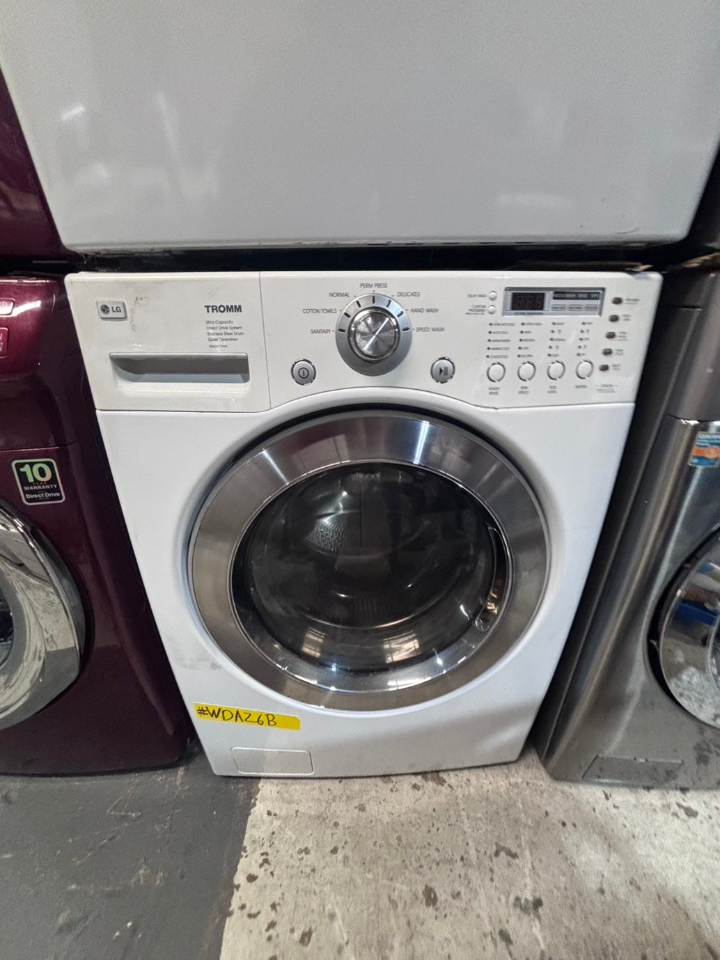 >*early July 4th special 🇺🇸LG washer & dryer set electric 220v front load stackable or side by side - sensor dry in white color #LG62BSET
