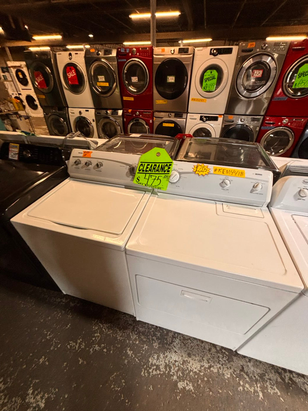 }}sale💥Kenmore top load washer with agitator & electric dryer 220v  set   top load side by side working 💯  with warranty top load side by side #KEM441BSET